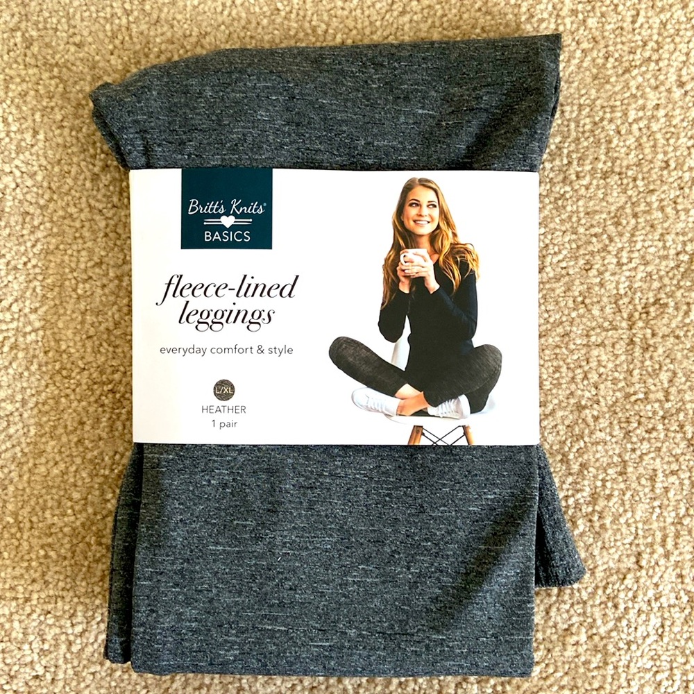 Britt’s Knits Fleece-lined Heather Leggings